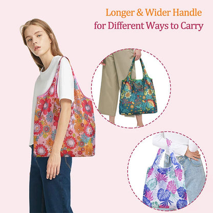 Grand sac réutilisable pliable – Écologique, 20 kg, lavable en machine