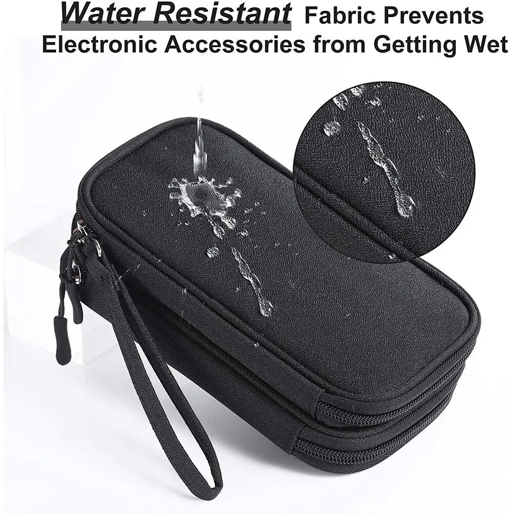 Pochette Organisateur de Câbles – Double ou Simple Couche, Imperméable & Compacte