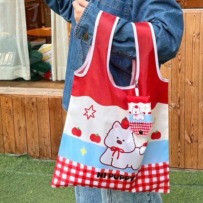 Foldable Eco-Friendly Tote Bag Large Capacity – Reusable & Cute Shopping Bag