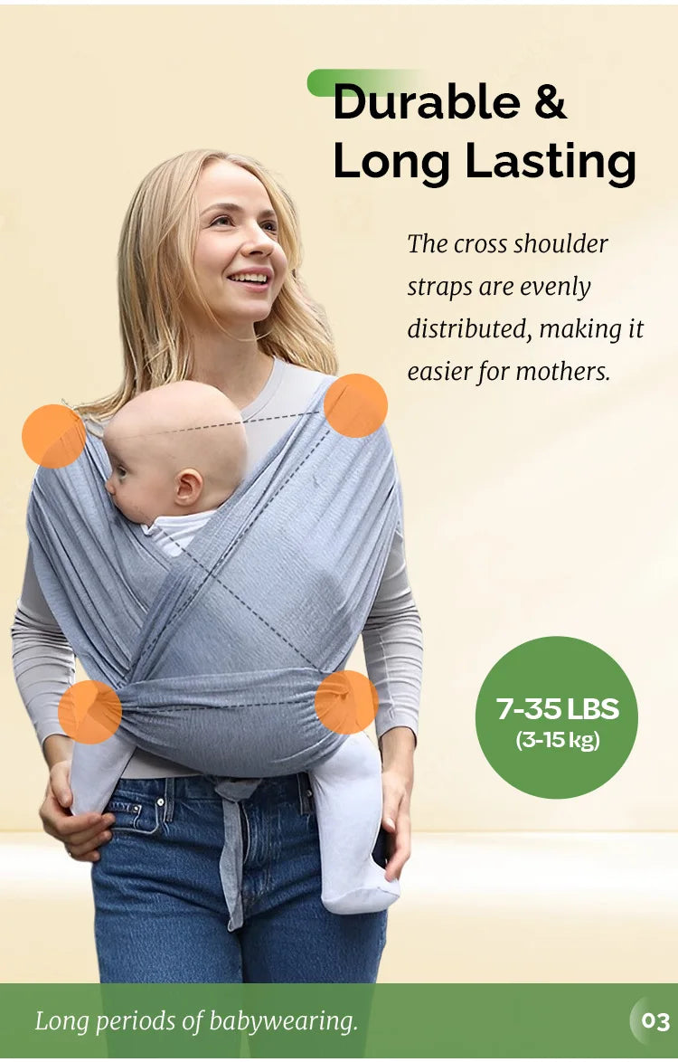 Ergonomic Baby Carrier with X-Shaped Support