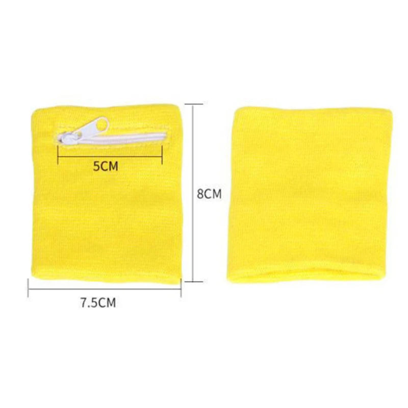 Bracelet Sport avec Pochette Zippée – Rangement Clés & Carte pour Course et Basketball