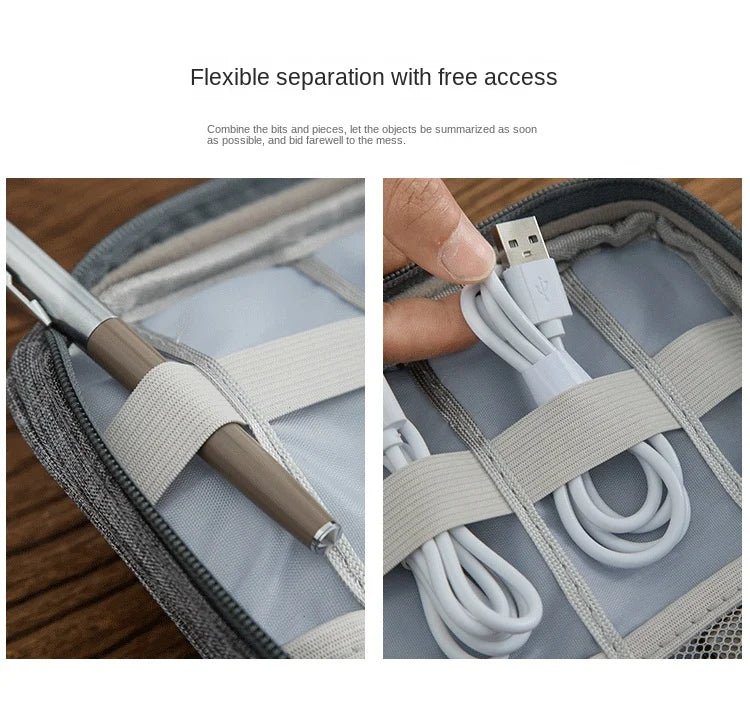 Cable Organizer Pouch – Waterproof, Portable & Multifunctional for Travel