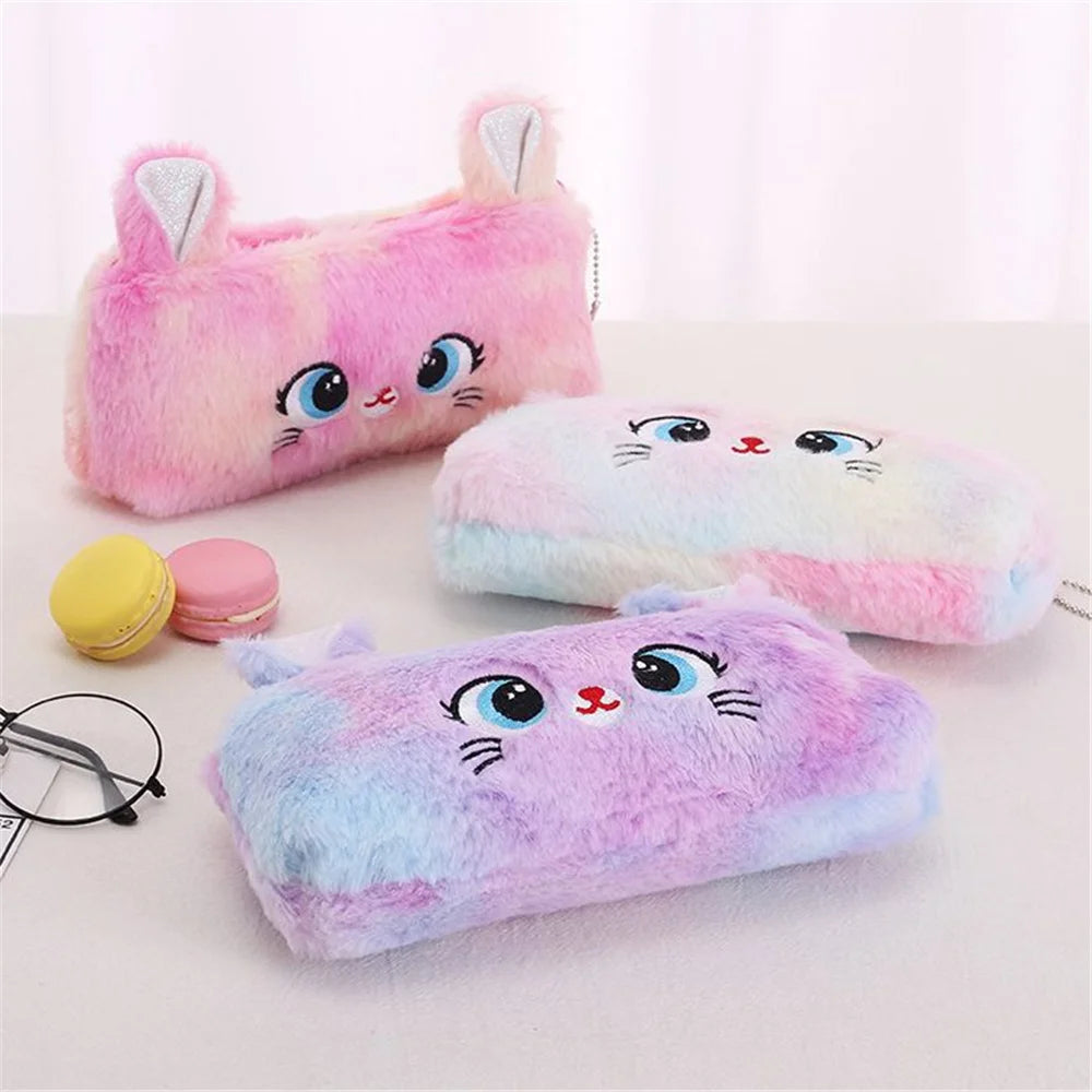 Porte-Monnaie Chat avec Porte-Clés – Design Aléatoire, ~20 cm