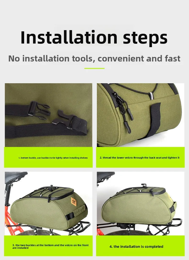 Sacoche Porte-Bagages Vélo – Libération Rapide, Pliable & Grande Capacité