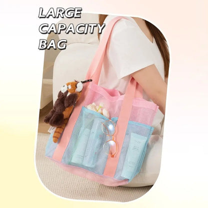 Sac filet de plage grande capacité — léger, pliable et polyvalent