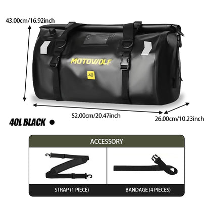 Waterproof Motorcycle Tail Bag - 20L to 100L