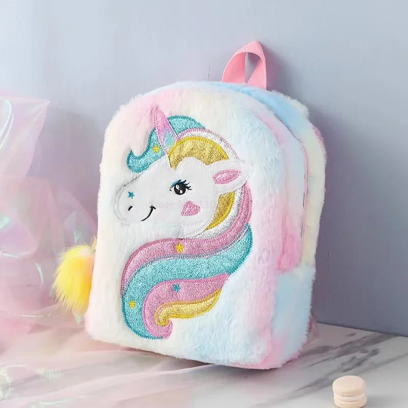 Sac à Dos Fille Licorne Tie-Dye – Grande Capacité, Style Tendance