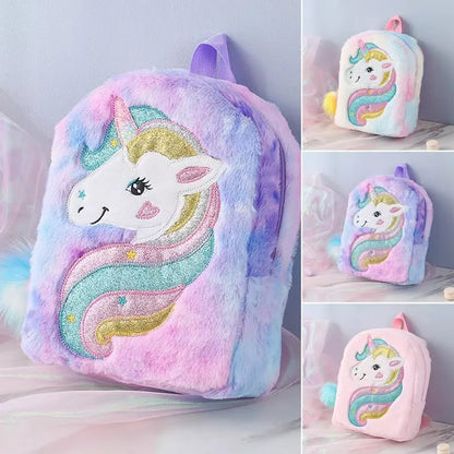 Sac à Dos Fille Licorne Tie-Dye – Grande Capacité, Style Tendance