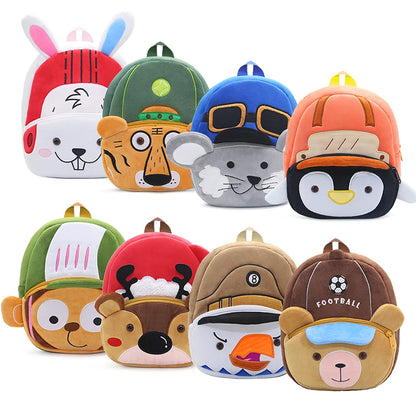 Mini Sac à Dos Peluche Enfant – Animaux Sportifs Cartoon | Fille & Garçon | 1 à 4 Ans | 9 Motifs Rigolos