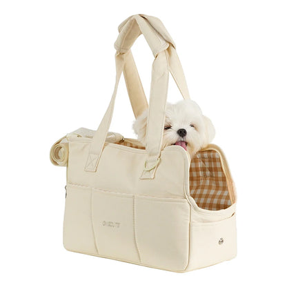 Sac de Transport pour Animaux – Chats & Petits Chiens, Coton Doux, Bandoulière
