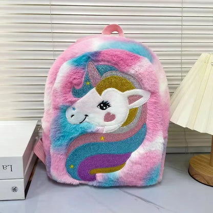 Sac à Dos Fille Licorne Tie-Dye – Grande Capacité, Style Tendance