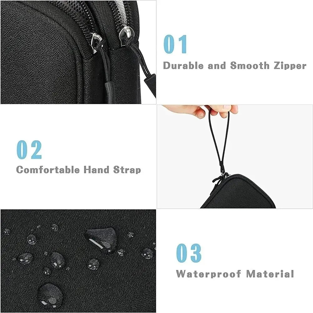 Pochette Organisateur de Câbles – Double ou Simple Couche, Imperméable & Compacte