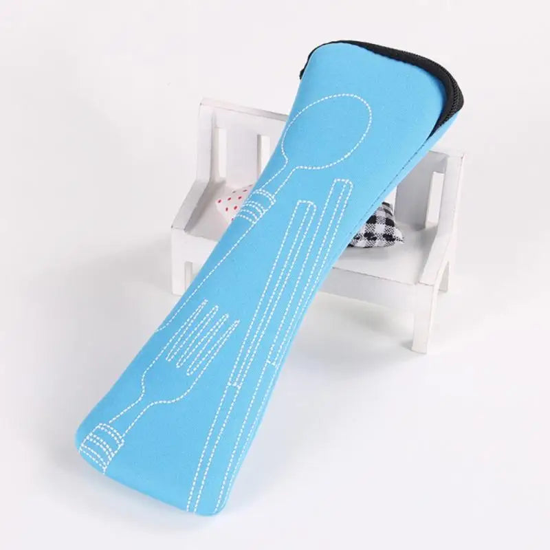 Portable Fabric Cutlery Pouch – Travel & Picnic Cutlery Storage
