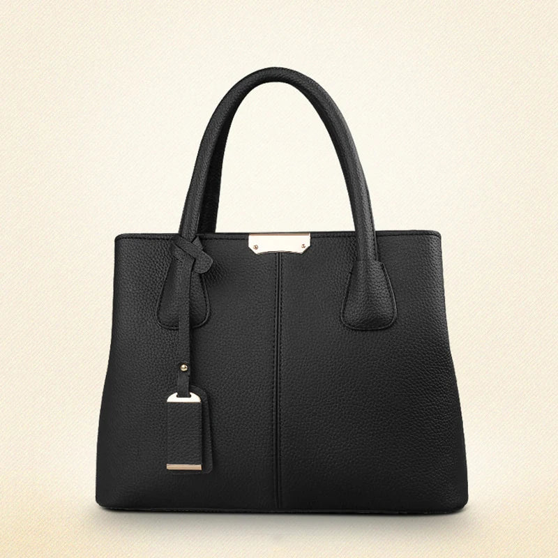 Women's PU Leather Tote Bag - Large, Shoulder & Crossbody