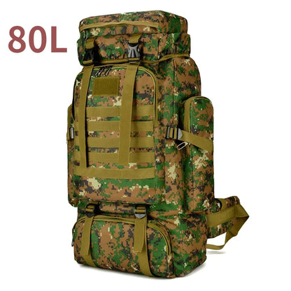 Tactical Backpack Large Capacity 80L & 100L – Hiking, Mountaineering & Camping | Military & Outdoor | Unisex