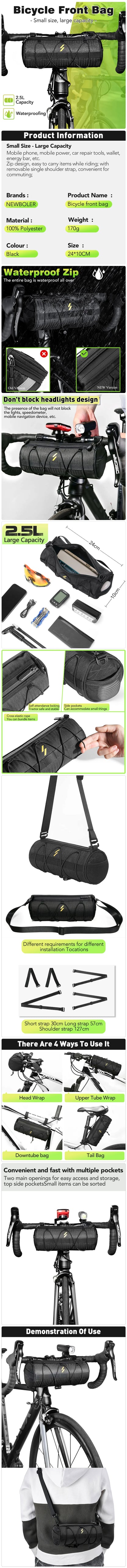 Bicycle Handlebar Bag – Large Capacity, Waterproof and Multifunctional