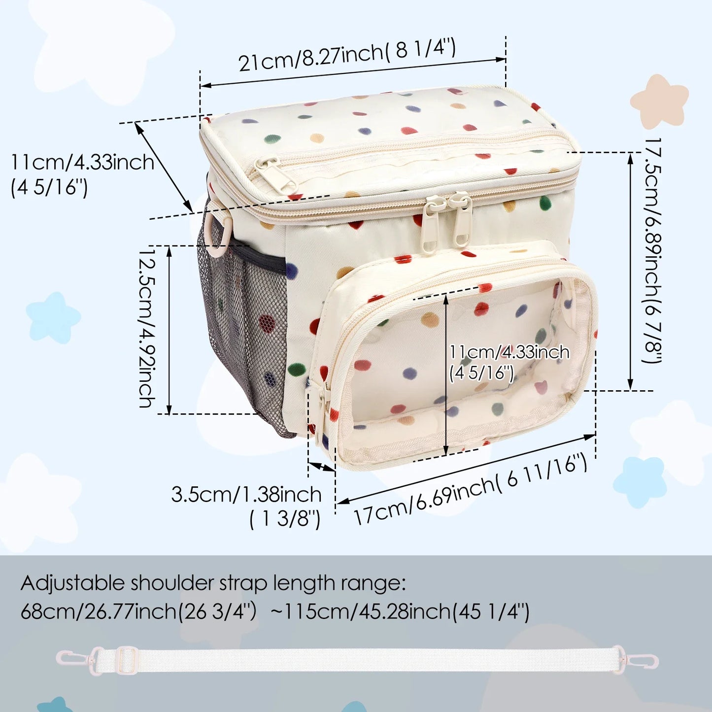 Panier Vélo Enfant – Sac de Guidon Multi-Poches pour Trottinette et Vélo