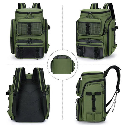 Scione Fishing Backpack - Multifunctional with Rod Holders