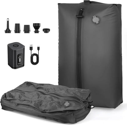 Sac de Compression Sous Vide 17L – Rangement Vêtements & Voyage, Avec ou Sans Pompe