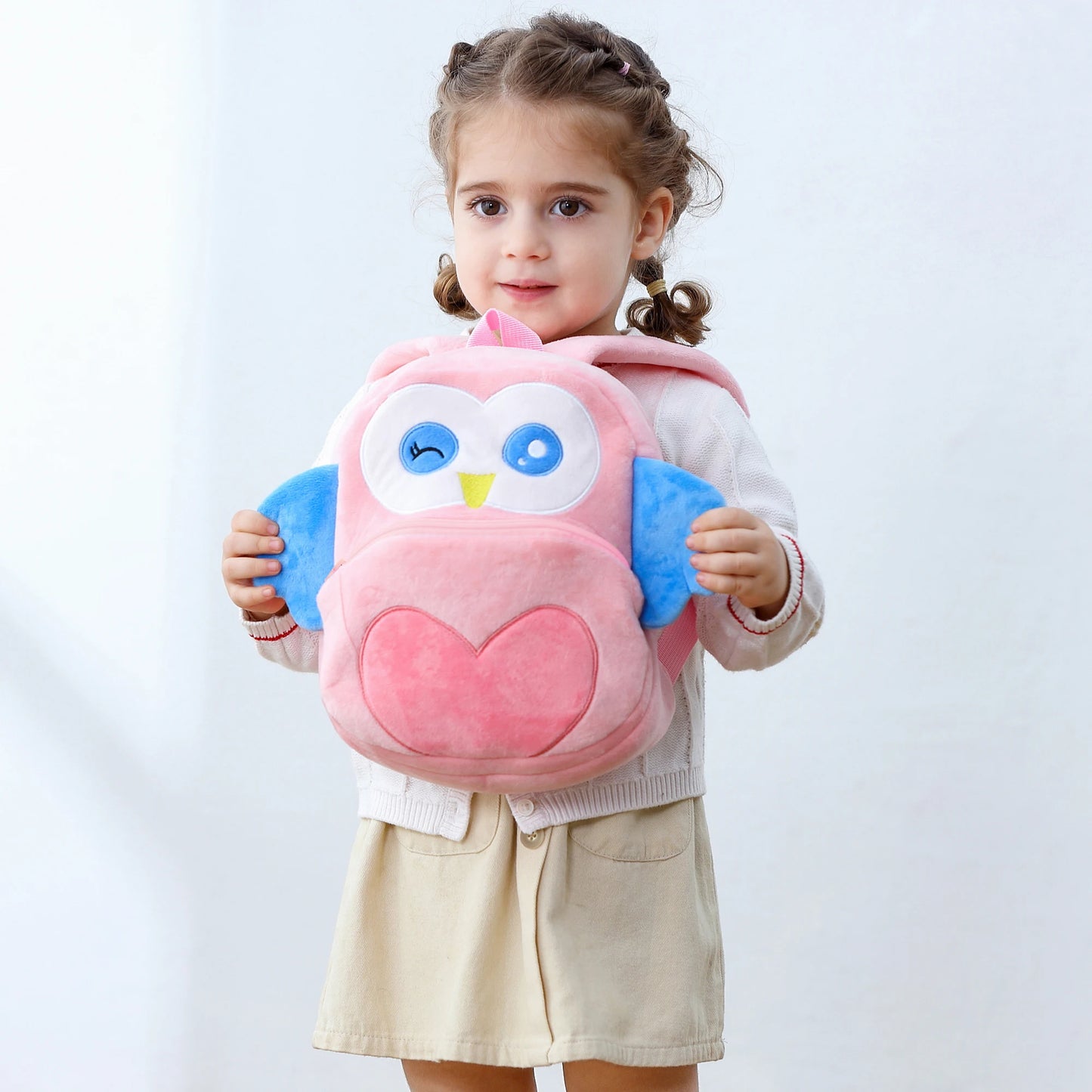 Sac à Dos Enfant Animaux – Canard, Vache, Grenouille – Grande Capacité, École et Voyage