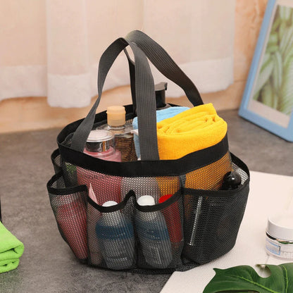Sac de Plage Filet 8 Poches – Impérméable, Pliable, Grande Capacité Piscine