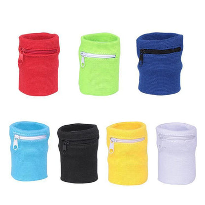 Bracelet Sport avec Pochette Zippée – Rangement Clés & Carte pour Course et Basketball