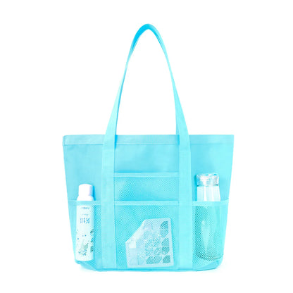 Large Capacity Mesh Beach Bag – Multifunctional | Pool & Travel Shoulder Bag | Swimsuit Storage | 8 Colors