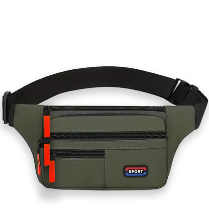 Waterproof Sports Fanny Pack — Unisex, multi-pocket, ideal for hiking and running