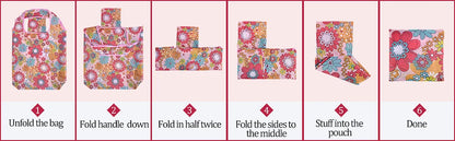 Grand sac réutilisable pliable – Écologique, 20 kg, lavable en machine