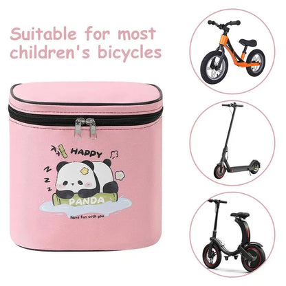 Sacoche de Guidon Vélo Enfant – Multi-Poches, Réfléchissante, Libération Rapide