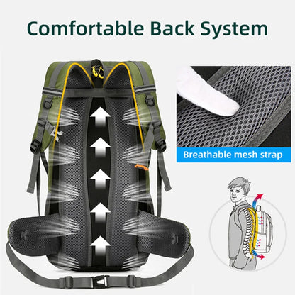 Sac à Dos de Voyage 50L – Randonnée, Camping & Alpinisme Unisexe