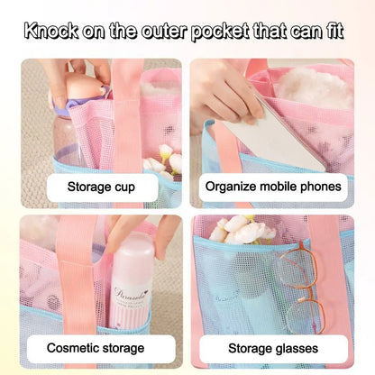 Sac filet de plage grande capacité — léger, pliable et polyvalent