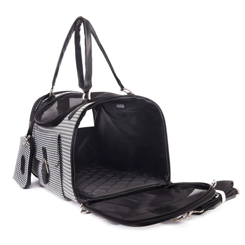 Sac Transporteur Chien & Chat – Bandoulière en Cuir PU | Taille S & M | Chihuahua & Petits Chiens