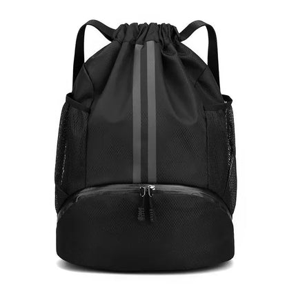 Sac de sport à cordon – Séparation sec/humide, natation, basketball & fitness