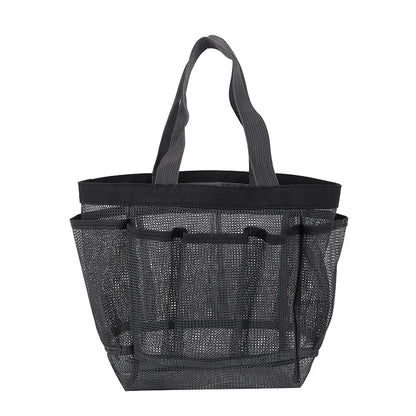 Sac de Plage Filet 8 Poches – Impérméable, Pliable, Grande Capacité Piscine