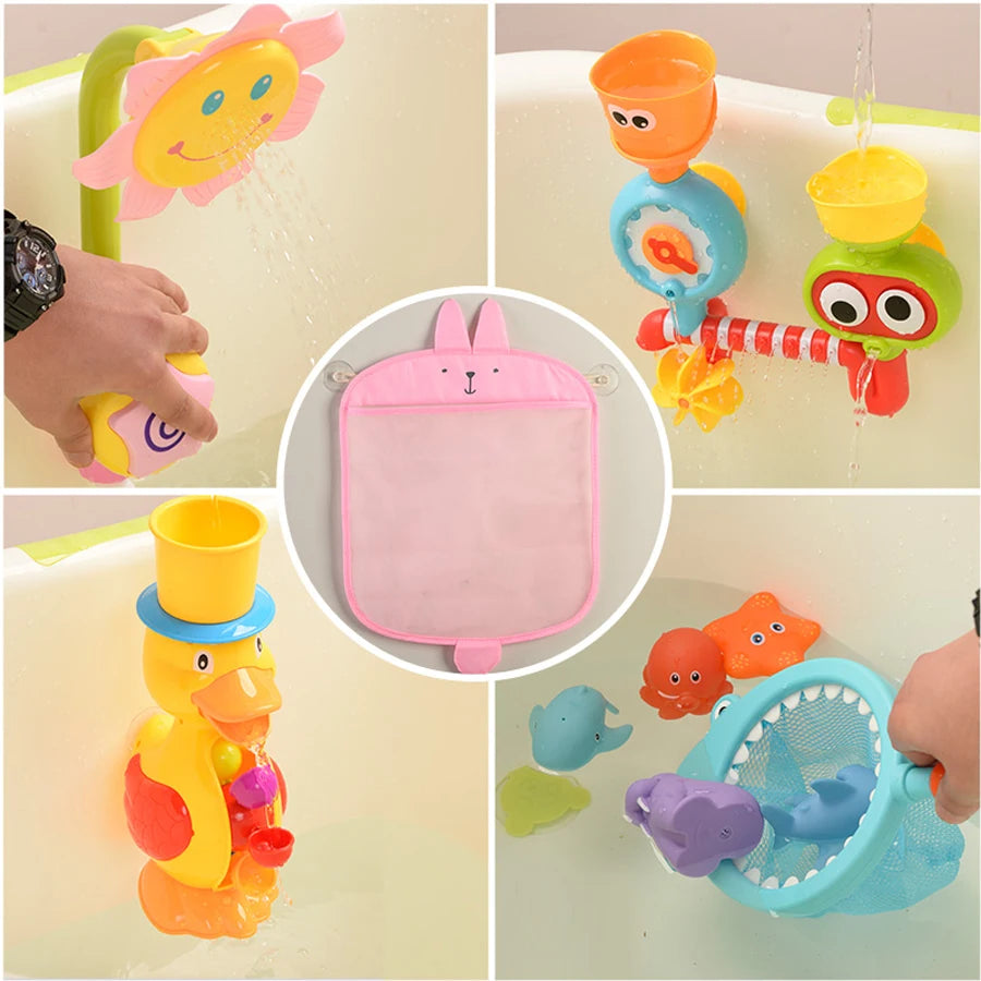 Baby Bath Toy Storage Net Bear Design