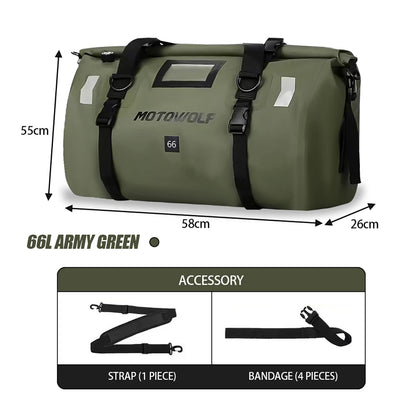 Waterproof Motorcycle Tail Bag - 20L to 100L
