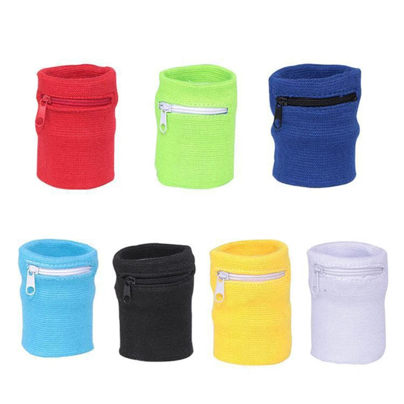 Bracelet Sport avec Pochette Zippée – Rangement Clés & Carte pour Course et Basketball