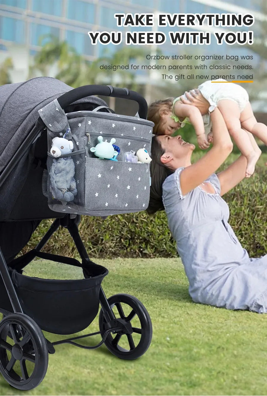 Sac à Langer Grande Capacité pour Poussette - Maman