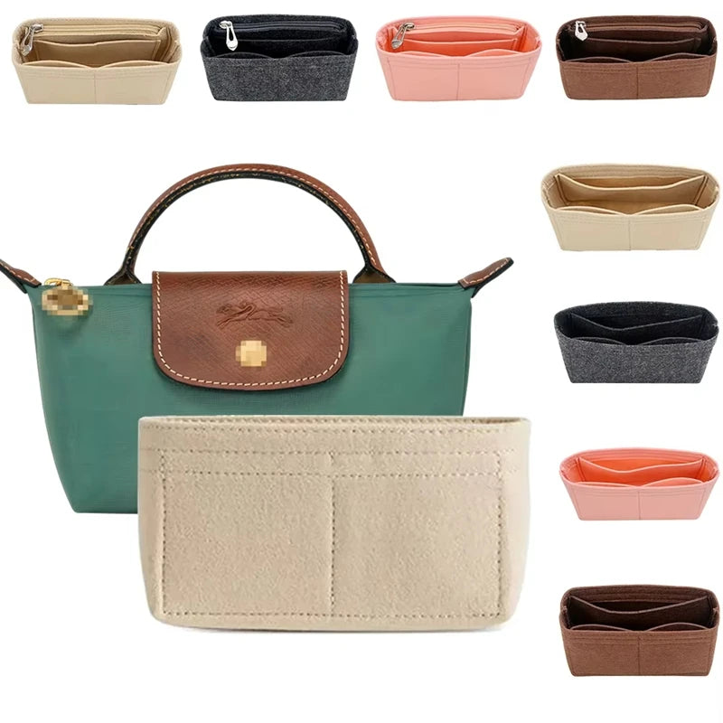 Bag Organizer – Multi-Pocket Insert, With or Without Zipper