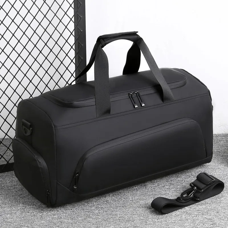 PU Travel Bag – Large Capacity, Multi-Compartment & Shoe Storage