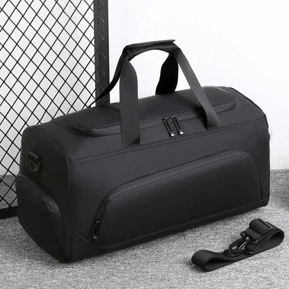 PU Travel Bag – Large Capacity, Multi-Compartment & Shoe Storage