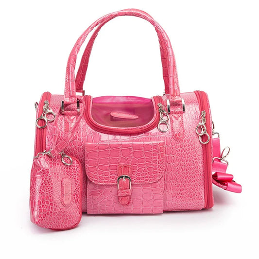 Sac Transporteur Chien & Chat – Bandoulière en Cuir PU | Taille S & M | Chihuahua & Petits Chiens