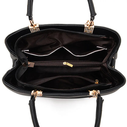 Sac à main grande capacité — bandoulière, épaule et main, style tendance