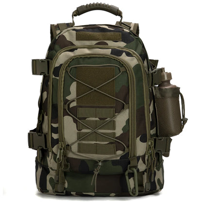 Extendable Tactical Backpack 40–65L – MOLLE System | Laptop Compartment & Water Bladder Pocket | Hiking, Camping & Hunting | 8 Colors