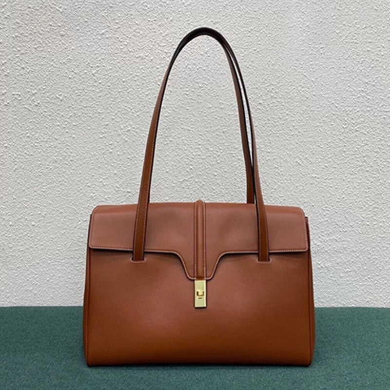 Sac Fourre-tout en Cuir de Vache de Grande Capacité